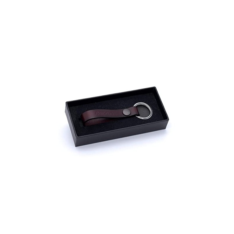 Rooxs 100% Leather Keyring for Men and Women, brown, Unit