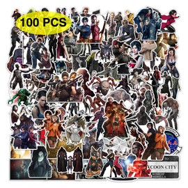GTOTd Resident Evil Stickers (100Pcs) Games Gifts Merch Party Supplies Vinyl Water Bottle Luggage Guitar Skateboard Aesthetic Stickers for Teens