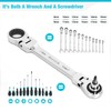 DURATECH 12-in-1 Flex-Head Ratcheting Wrench Set & 24-in-1 Screwdriver Set,