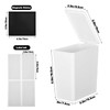 Rainmae Magnetic Laundry Lint Bin with Lid, Dryer Lint Bin,