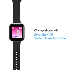 BlackPro 2 Pack Compatible with SyncUP Watch Band Replacement, 20mm Waterproof Silicone Watch Band for Sync UP Watch (Lightblue+White)