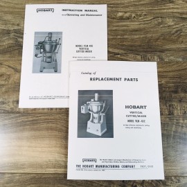 Peaceful Creek Hobart VCM-40E Vertical Cutter Mixer Parts Operators Manual Set Maintenance Book