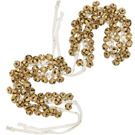 Ghungroo Bells for Indian Classical Dance – 25, 50, 100 Brass Bells – Handmade on Cotton String – Ankle Bells for Kathak, Bharatanatyam, Odissi – for Kids, Adults & Professionals (1 Pair) (50 bells)