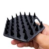 The BEARD BLACK Silicone Beard Scrubber, Facial Hair Exfoliator Brush,