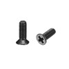 sourcing map M2.5 x 8mm Phillips Screw Fastener Black for