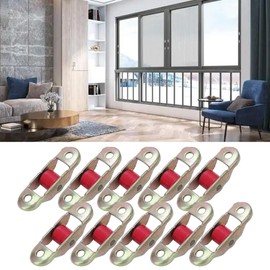 10 Rodillos de Ventana Corrediza de Acero Inoxidable, Ruedas para Ventana de Puerta Corrediza, Base de Gabinete 12