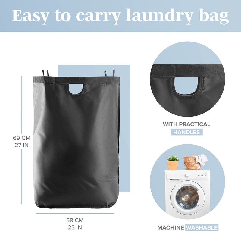 LONBET Laundry Basket with Lid, Made from Breathable Fabric |