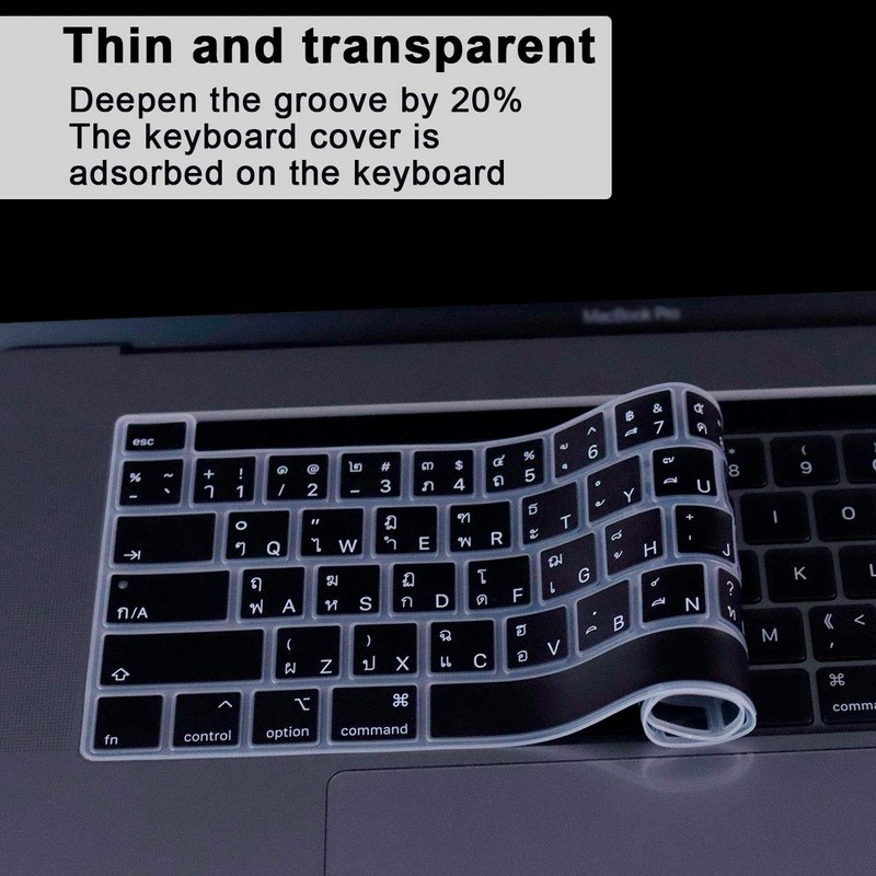 MMDW Thai Language Silicone Keyboard Cover Skin for MacBook Pro