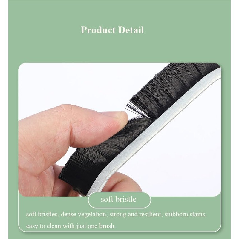 2-Pack Wooden Handle Crevice Cleaning Brush – Hard Bristle Grout