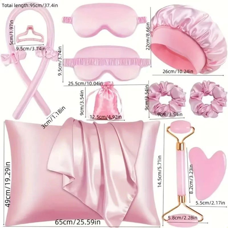 Juego De 17 Herramientas Para Dormir Y Cuidar El Cabello,