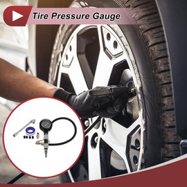 HEROFFIX 1Set Tire Pressure Gauge Gear Sleeve 0-160 PSI GHI01-A35-160PSI Air Pressure Meter for Cars