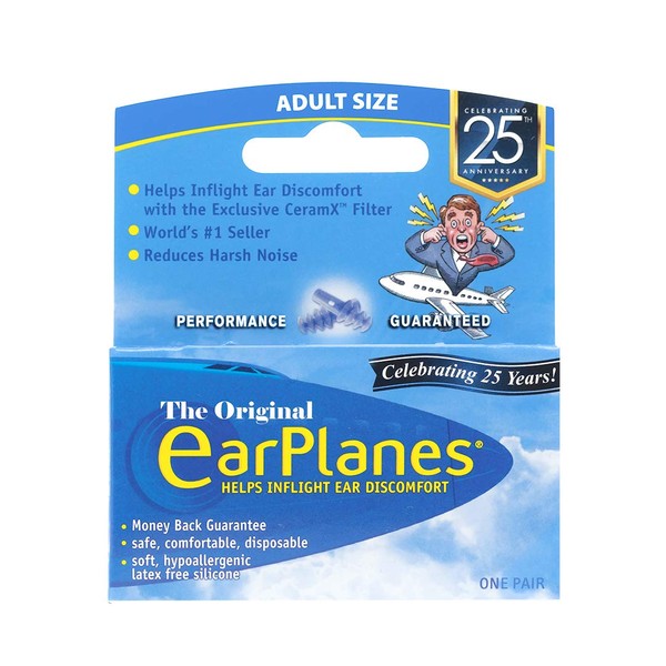 Earplanes EarPlanes Ear Plugs 1 Pair (Pack of 2)