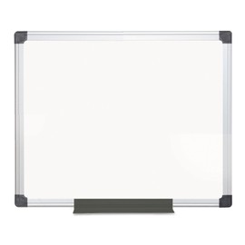 MasterVision MA0312170MV Value Melamine Dry Erase Board 24 x 36 White Aluminum Frame