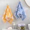 sense gnosis Blue Paisley Pattren Jacquard Hand Towels 100% Cotton