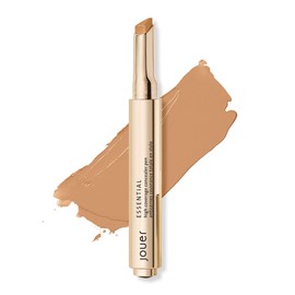 Jouer Essential High Coverage Concealer Pen - Under Eye Concealer for Dark Circles - Brightening Makeup for Eye Circles - Color Corrector Eye Primer with Hyaluronic Acid and Vitamin E