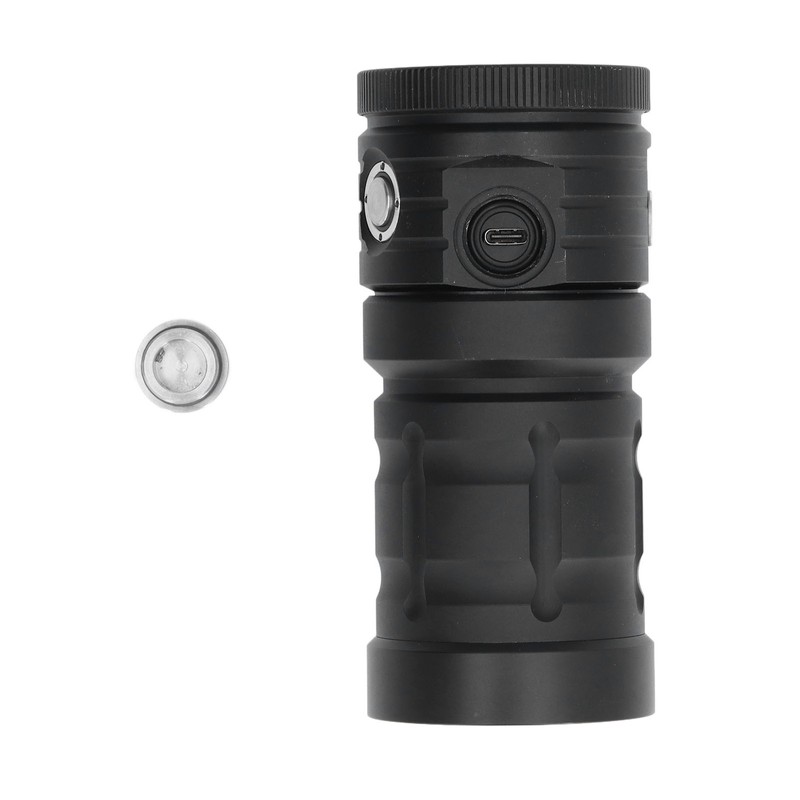 COB LED Diving Flashlight 100m Waterproof Underwater Torch with 3