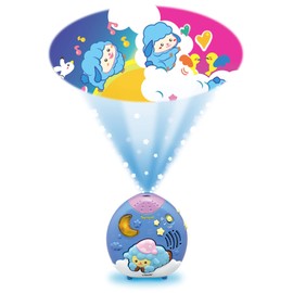 Toy Royal, Gugu Sheep Theater with Melody (Sound Sensor / Night Light), Can Be Attached to Baby Bed (Video Projection/Stand-Type) Baby