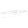 RedPart Lawnmower Blade Fits Flymo TC330 14" 15mm Hole Replaces