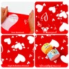 Litmitfu 2 Pack Valentines Tablecloth - Red Heart Valentines Table