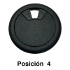 Tapon Pasacables Gris Guía Pasa Cables Para Escritorio 2 Pz