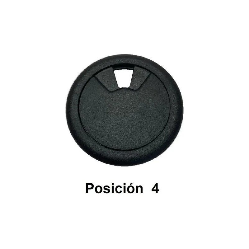 Tapon Pasacables Gris Guía Pasa Cables Para Escritorio 2 Pz