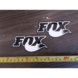 FOX Lot of 2 FOX Racing SHOCKS  Decals Stickers Off Road 4x4 Mud Monster Truck
