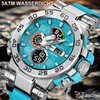 findtime Colourful Watches Men's 5ATM Waterproof Digital Watch with Double