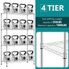 IZEUK 4-Tier Heavy Duty Steel Storage Shelves, Metal Shelf Wire