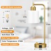 Innqoo Gold Lamp for Bedroom - Industrial Bedside Table Lamp