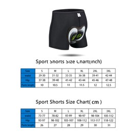 JEPOZRA Men's Cycling Underwear Shorts 3D Padded Bike Shorts Breathable Quick Dry Pants Dark Grey