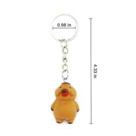 Gallkeat Capybara Keyring, Кapybara Cuddly Toy Pendant, Mofusand Kapibara, Cabibara Backpack for Children