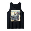 Bubble Bath Bandit Raccoon Funny Relaxing Animal Graphic Tank Top