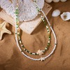 Boho Shell Necklace for Women, Seashell Choker Necklaces Pendant Layered
