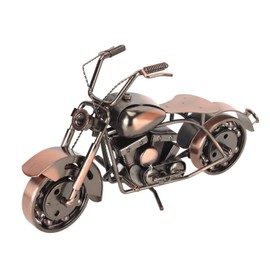 Metal Motorcycle Ornaments, Retro Decorative Art Collection Decoration for Living Room and Bedroom