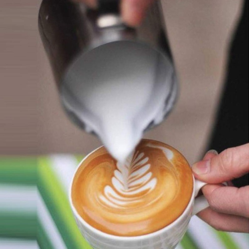 600ml Milk Jug Frothing Pitcher Stainless Steel Coffee Frothing Jug,with