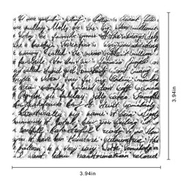 Words Letters Background Clear Stamps for Card Making Scrapbooking Crafting DIY Decorations, English Sentiment Background Transparent Silicone Seal Stamps for Embossing Album Crafts