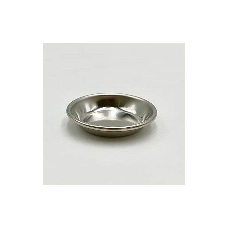 Sundiamond Stainless Steel Round Plate, Shallow Type, 1.6 inches (40