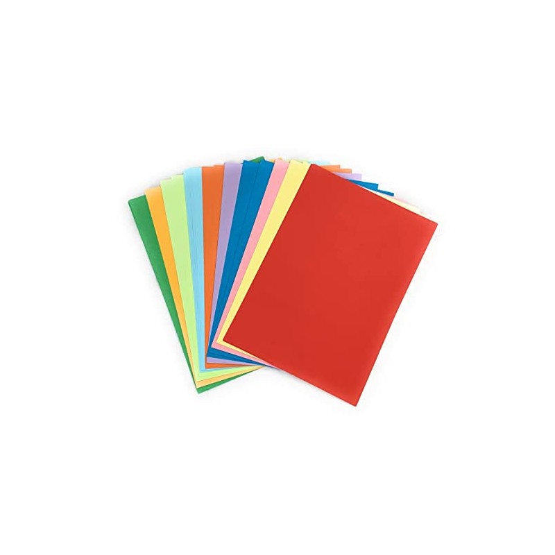 100 Sheets 70 GSM A4 Assorted Mixed Colour Paper Red