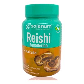 Reishi Gnoderma Maitake 30 Cáps Vegetales Solanum