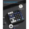 Womier SK30 Mechanical Numpad, Mini Keyboard with Screen & Knob,Black