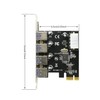 CERRXIAN 4-Port USB 3.0 Super Speed Card PCIe Express Controller