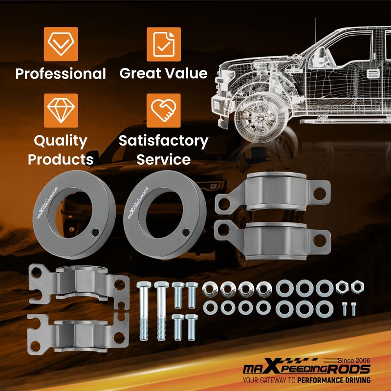 maXpeedingrods 2” Leveling Lift Kit for Jeep Cherokee KL 2WD