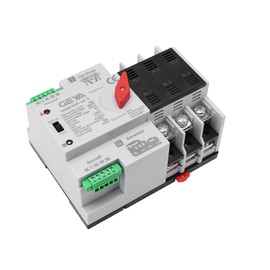 GAEYAELE Automatic Transfer Switch Three Phase ATS 63A 220V Power Transfer Switch Din Rail Mounted (3P-63A-AC220V)