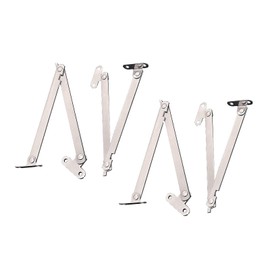 4 Pcs Furniture Cupboard Rotatable Folding Lid Support Hinges Close Hinges Flap Hinges for Cabinets Cupboard Door