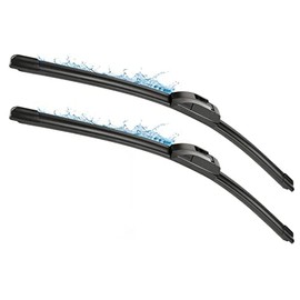 OEM Quality 24 inch + 18 inch Universal J/U Hook Front Windshield Wiper Blades For My Car All-Season Automotive Replacement Blades 2 Pack