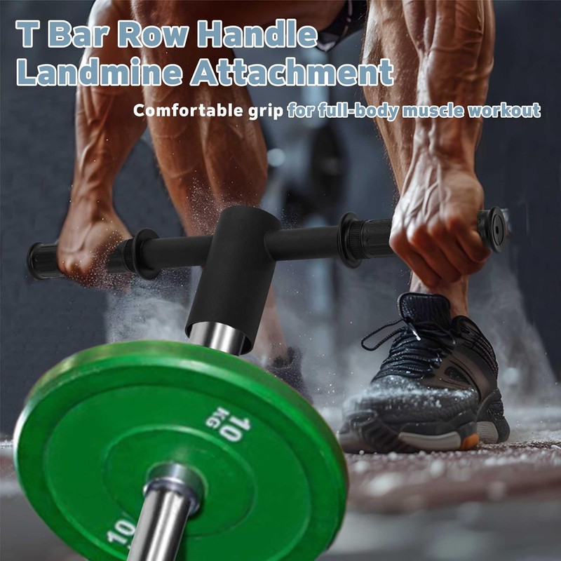 YZZHAJ T Bar Row Barbell Handle, T Bar Landmine Handle