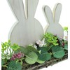 FRANK FLECHTWAREN Easter Decoration Rabbit Couple, Brushwood, Plastic, Dimensions: 30