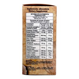 Hongo Melena De León Vitamina C 80 Cáps Herbolaria Saludable