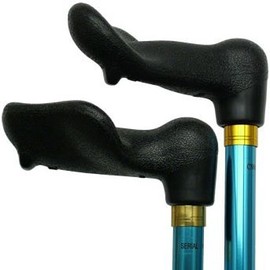 Unisex Adjustable Palm Grip Cane Blue Aluminum -Affordable Gift! Item #HAR-9050802