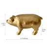 Pewery Golden Pig Statue, Animal Figurine Home Decor, Pig Sculpture